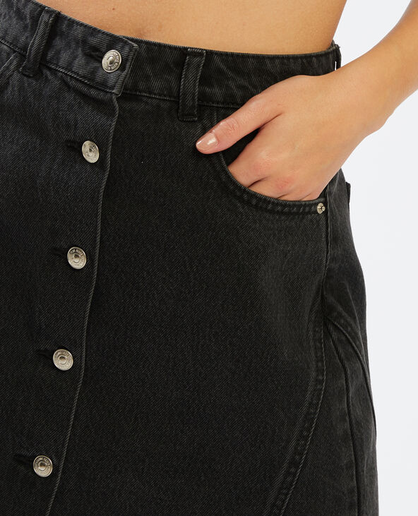 Jupe en jean noir - Pimkie