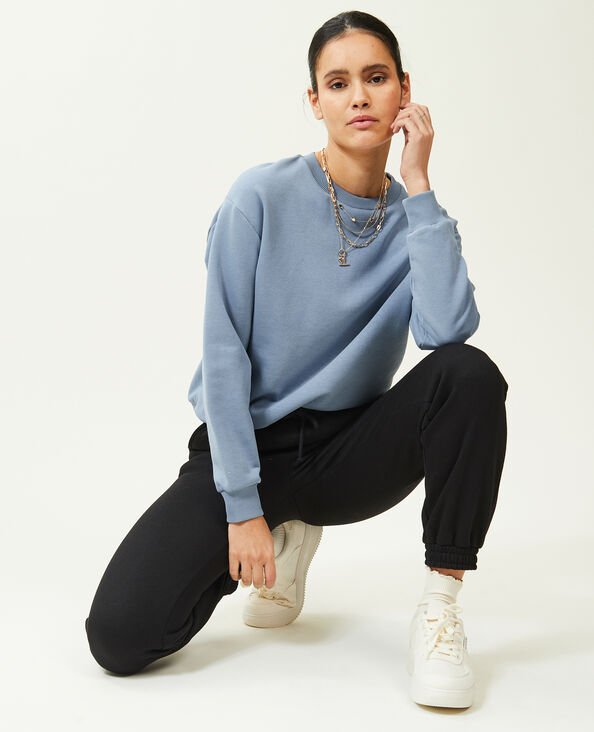 Sweat col rond bleu - Pimkie