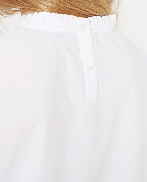 Blouse à col montant blanc - Pimkie