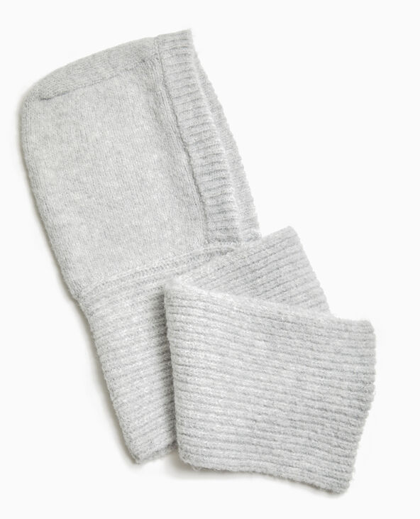 Tour de cou avec capuche intégrée gris chiné - Pimkie