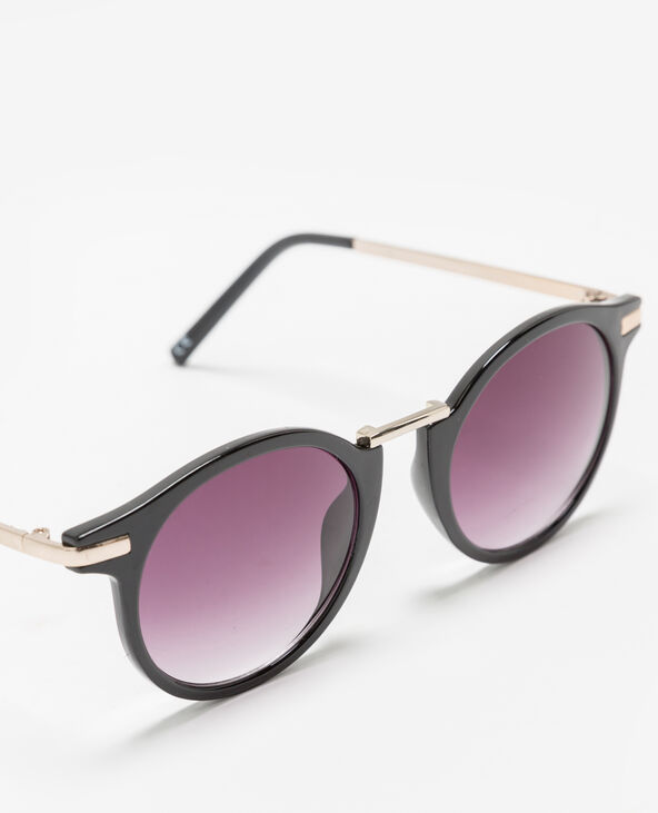 Lunettes de soleil rondes noir - Pimkie
