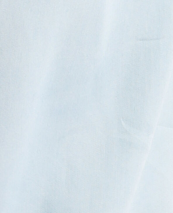 Robe chemisier tencel bleu clair - Pimkie
