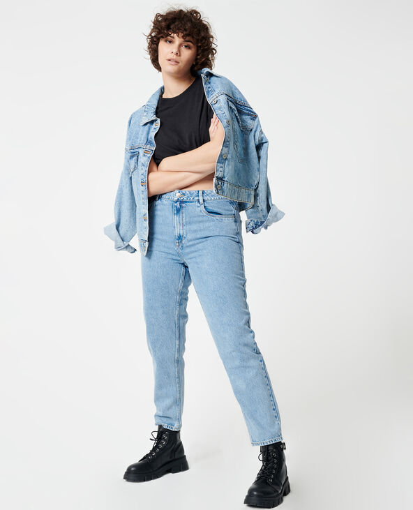 Jean mom taille haute bleu - Pimkie