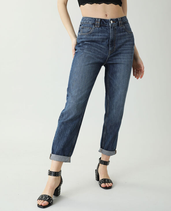 Jean mom bleu marine - Pimkie