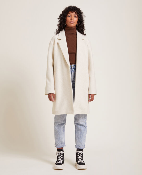 manteau doux avec ceinture