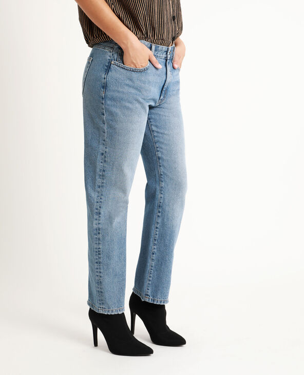 Jean straight mid waist bleu marine - Pimkie