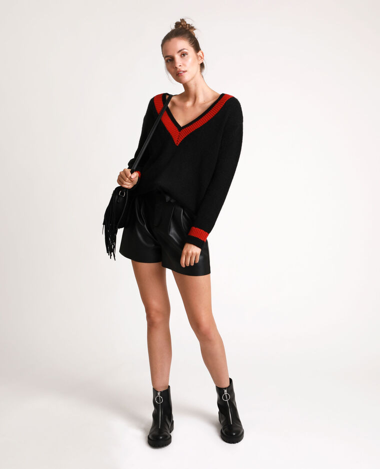 Short en simili cuir noir - Pimkie