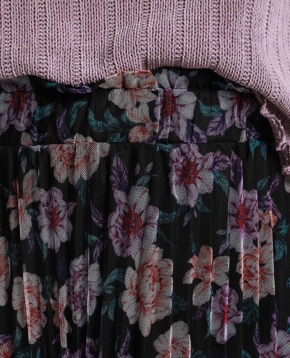 Jupe longue en tulle noir - Pimkie