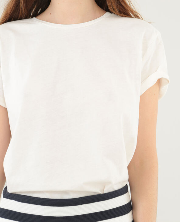 T-shirt long basique blanc - Pimkie