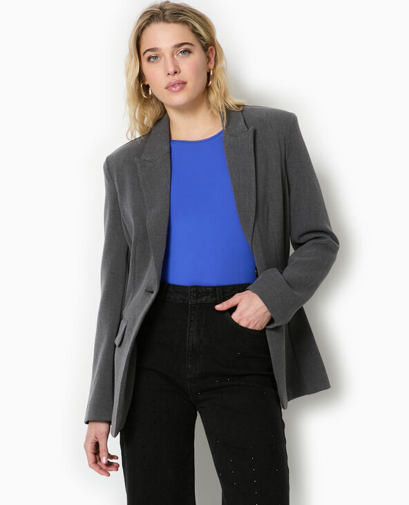 Veste blazer cintrée gris - Pimkie