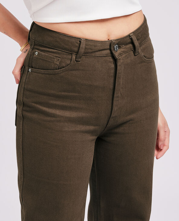 Jean large uni vieux rose - Pimkie
