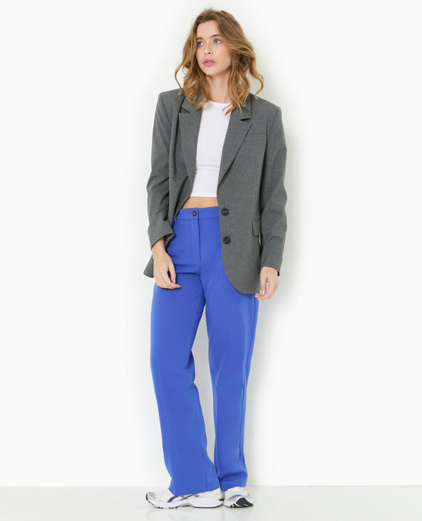 Pantalon city droit bleu électrique - Pimkie