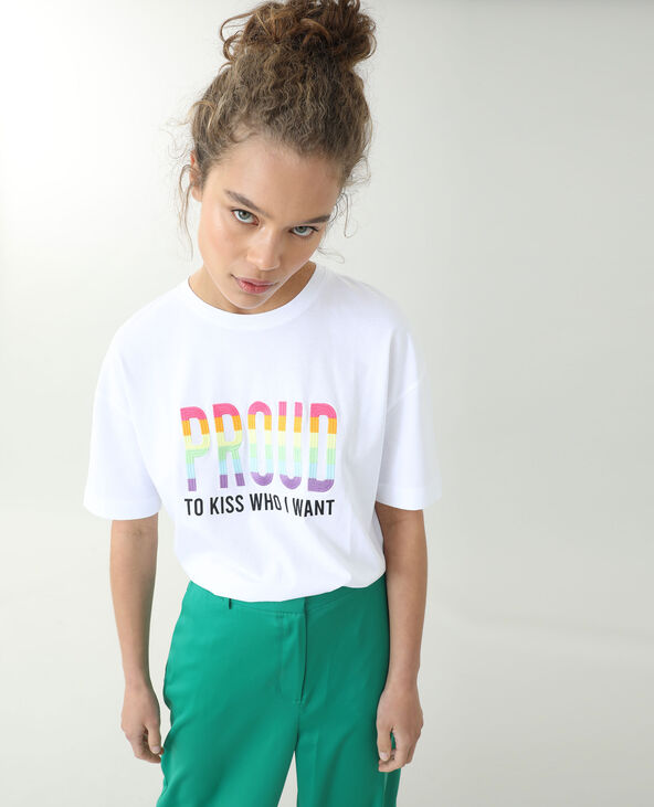T-shirt manches courtes blanc - Pimkie