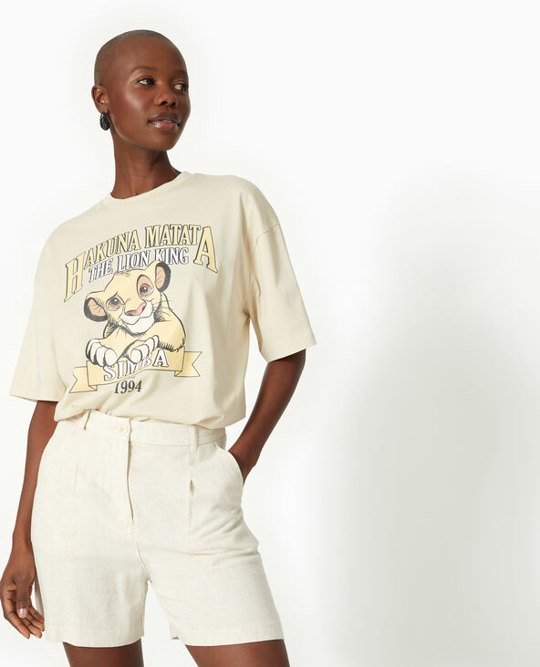 T-shirt oversize THE LION KING beige - Pimkie