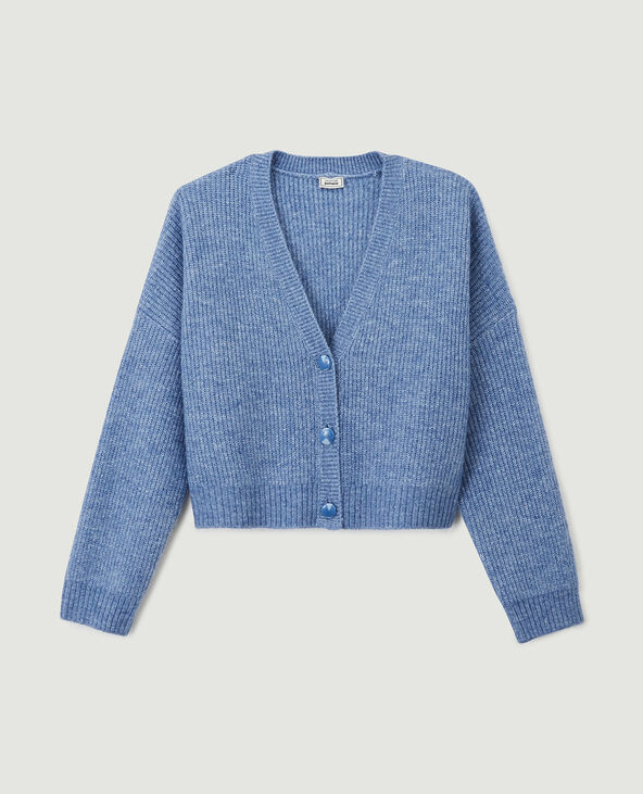 Gilet côtelé bleu - Pimkie