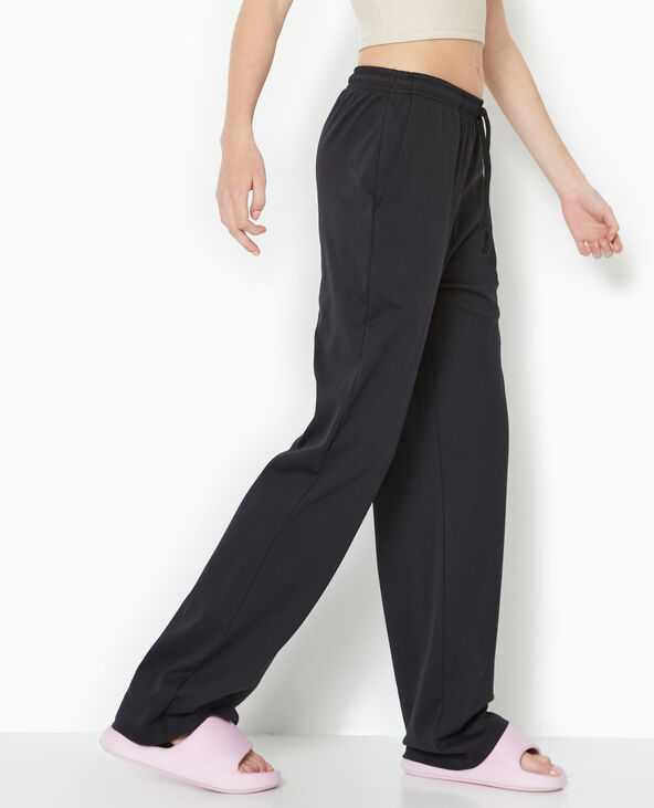 Pantalon de jogging droit noir - Pimkie
