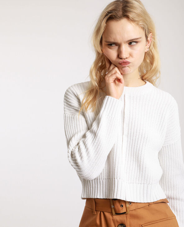 Pull court blanc - Pimkie
