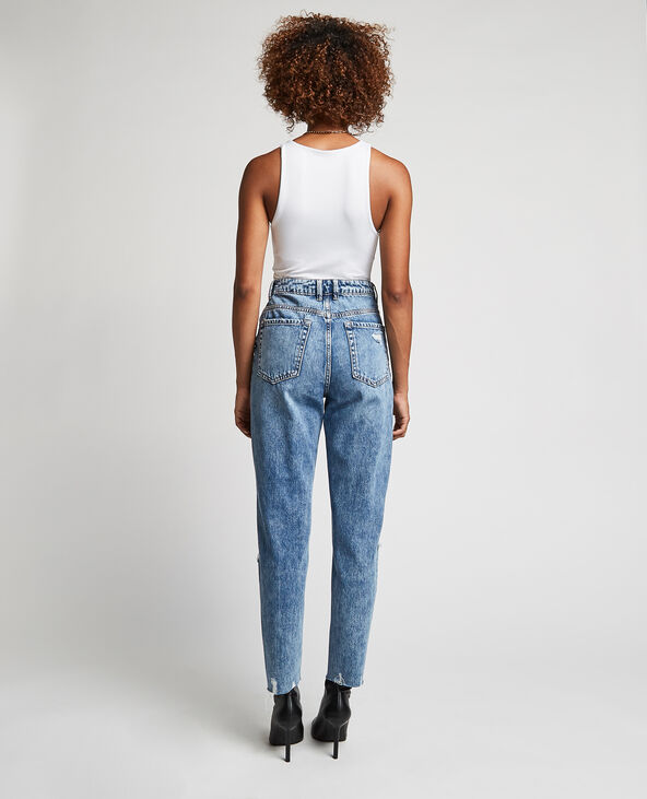 Jean mom trashé bleu - Pimkie