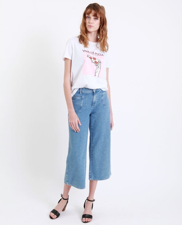 T-shirt pizza blanc - Pimkie