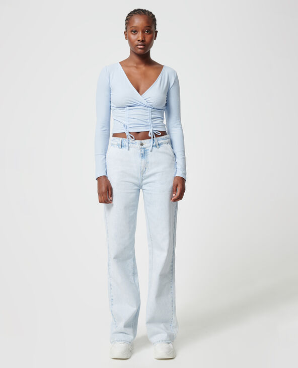 Jean baggy taille basse bleu clair - Pimkie