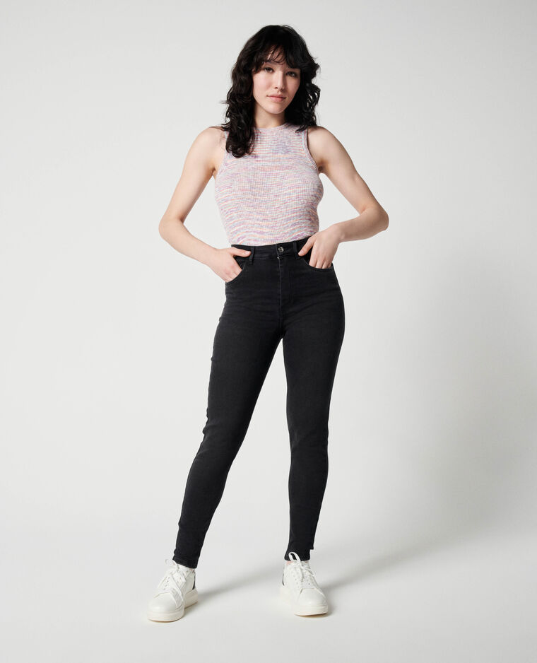 Jean skinny taille haute noir - Pimkie