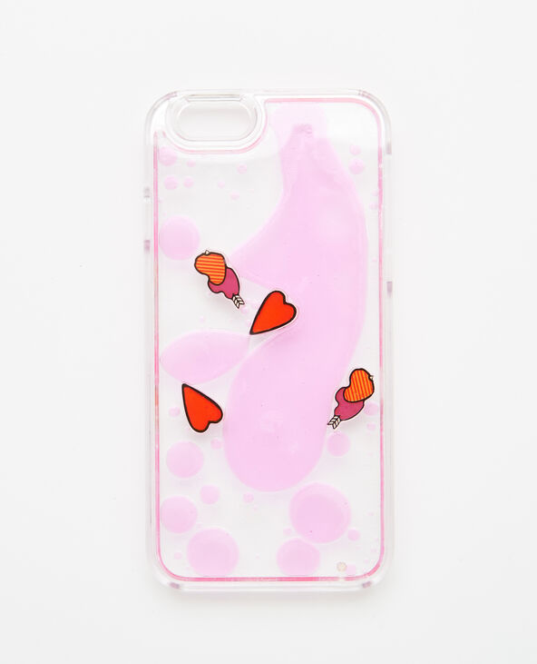 Coque coeurs compatible iPhone 6/6S rose fuchsia - Pimkie