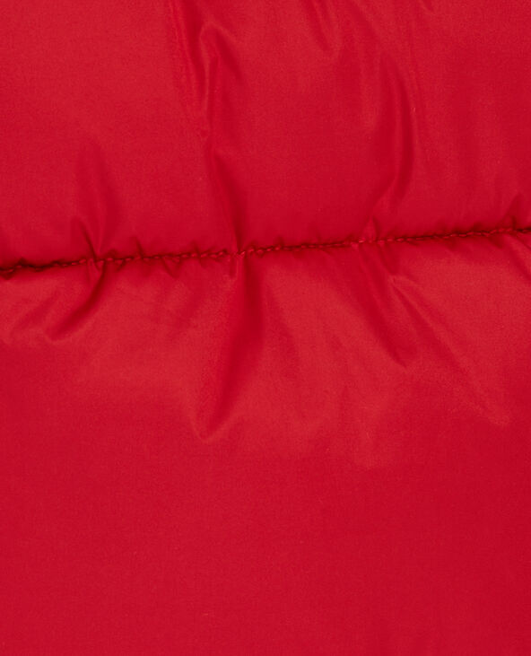 Doudoune colorblock à capuche rouge - Pimkie