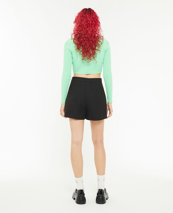 Jupe-short texturée noir - Pimkie