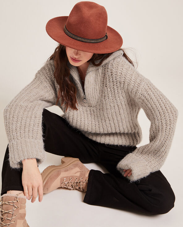 Pull grosse maille col camionneur écru - Pimkie