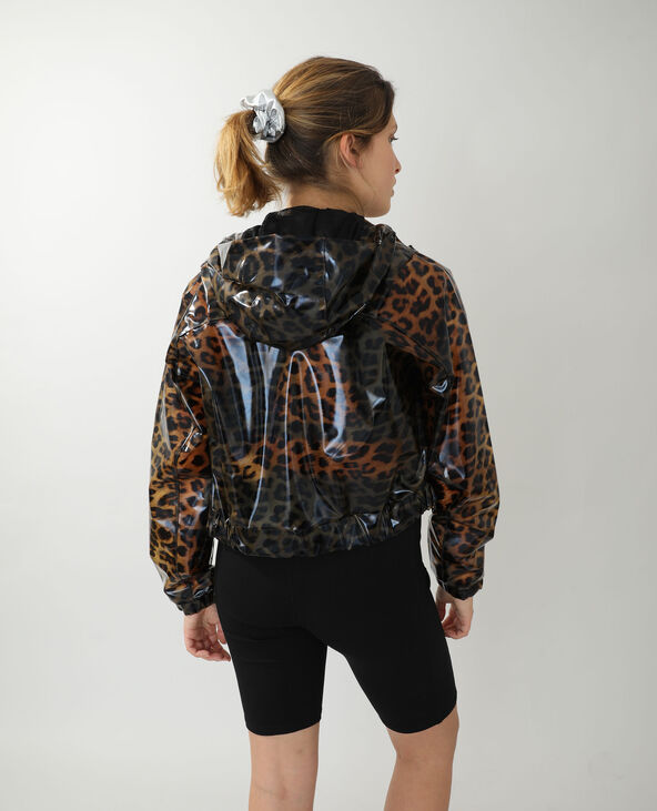 Veste imperméable léopard vieux rose - Pimkie