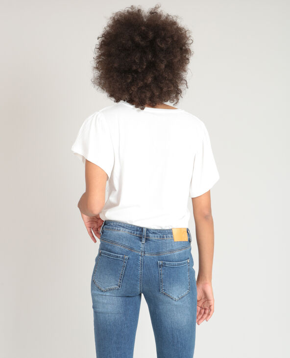 T-shirt à message blanc - Pimkie