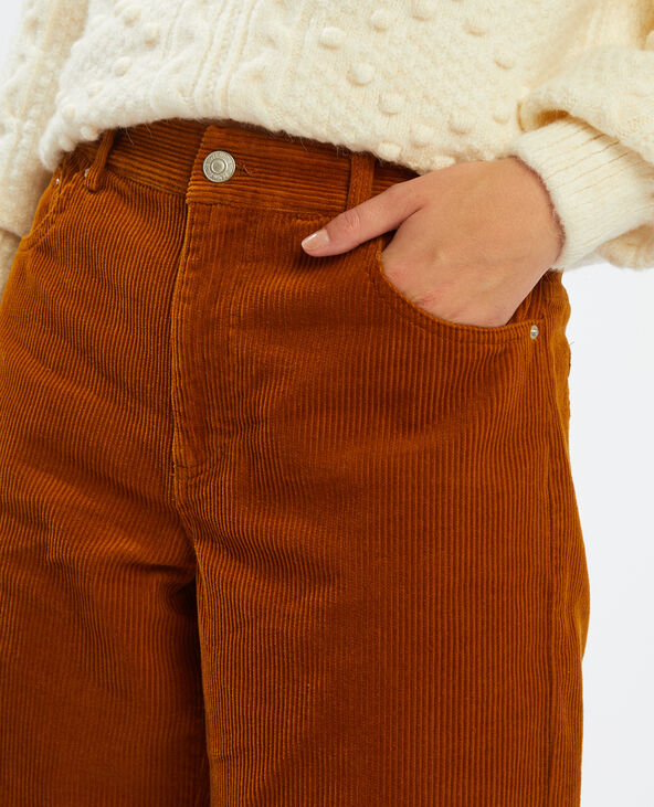 Pantalon velours marron - Pimkie