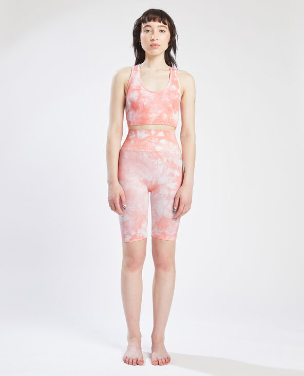 Legging court sans couture orange - Pimkie