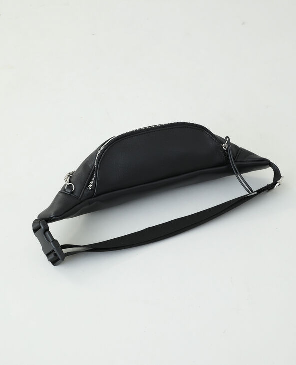 Sac banane simili cuir noir - Pimkie