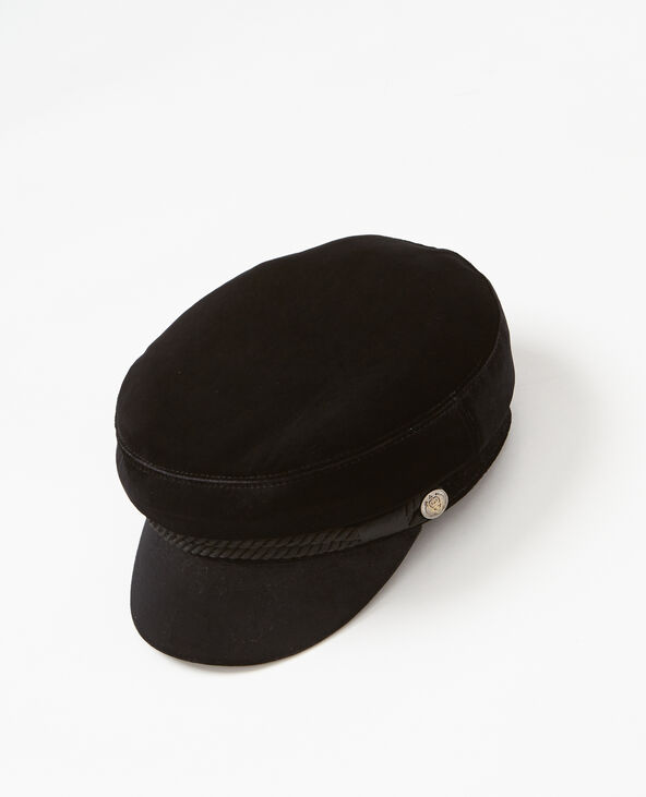 Casquette de marin velours noir - Pimkie