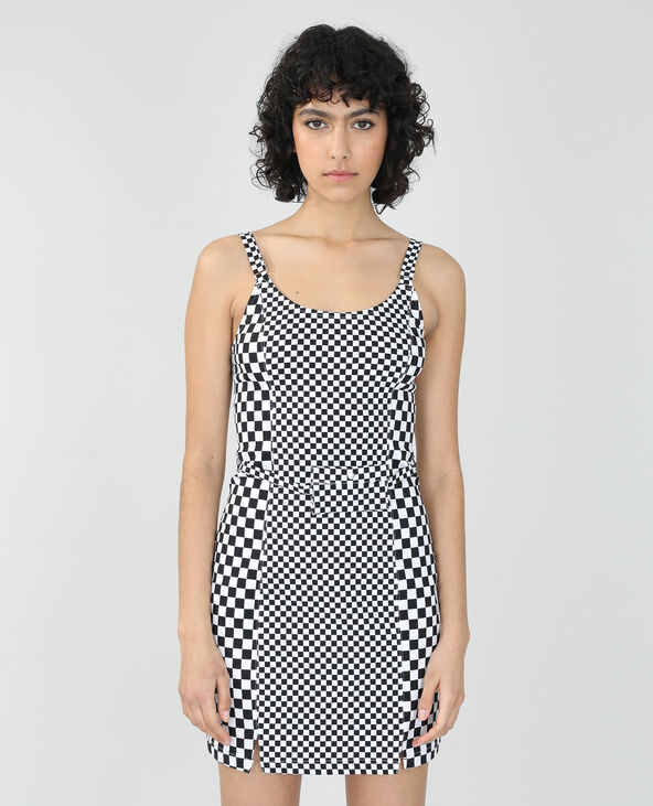 Robe damier noir - Pimkie