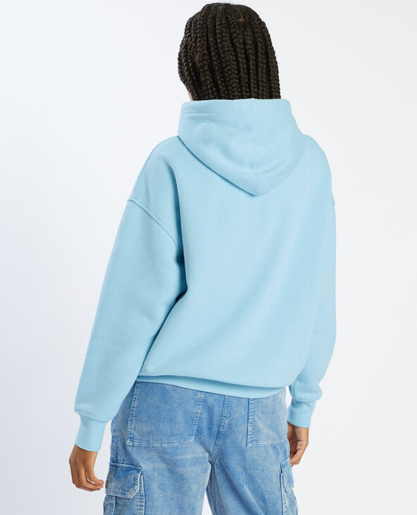 Sweat capuche oversize bleu - Pimkie