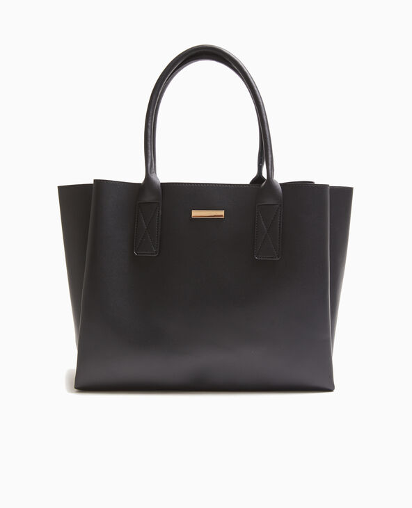 Sac cabas 3 compartiments noir - Pimkie