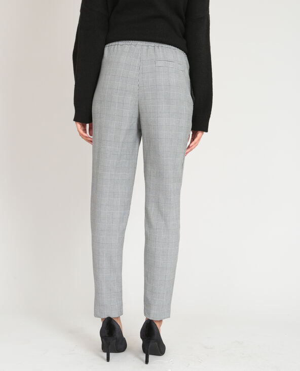 Pantalon city prince de Galles blanc - Pimkie