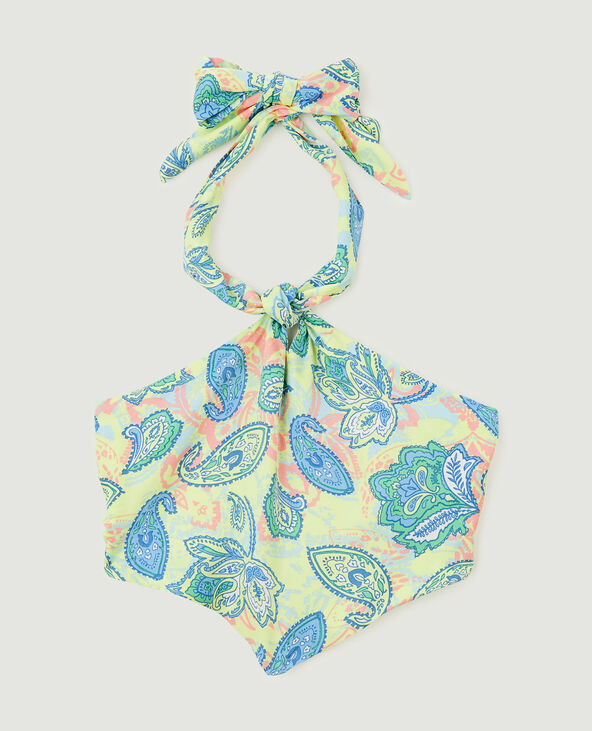 Top dos-nu esprit foulard jaune - Pimkie