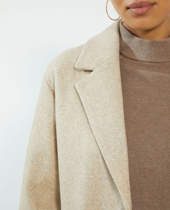 Manteau long taupe - Pimkie