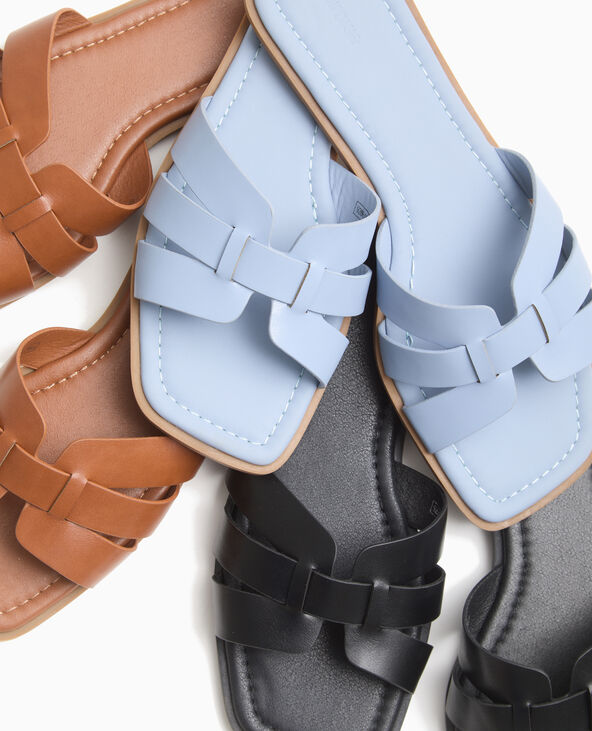 Mules plates bleu clair - Pimkie