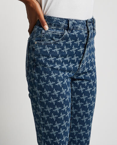 Jean flare taille haute bleu - Pimkie
