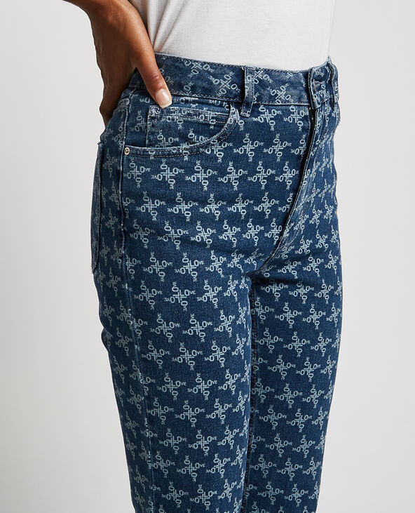 Jean flare taille haute bleu - Pimkie