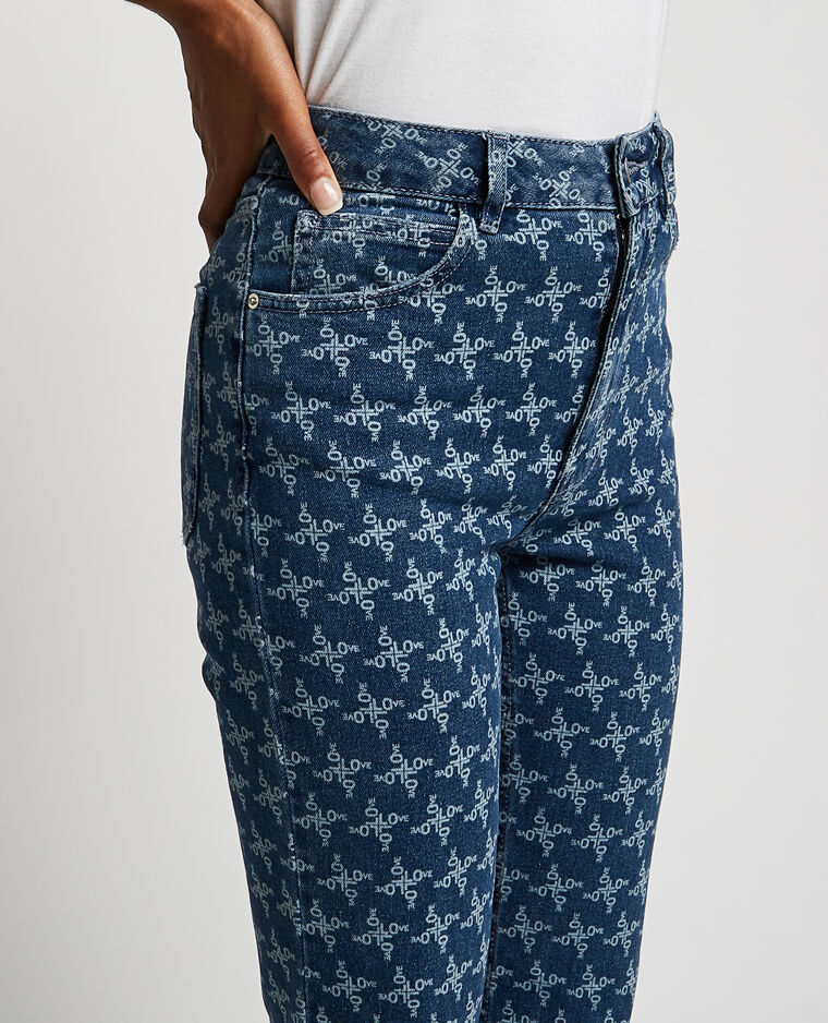 Jean flare taille haute bleu - Pimkie