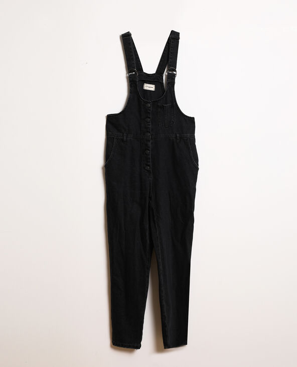 Salopette en jean noir - Pimkie