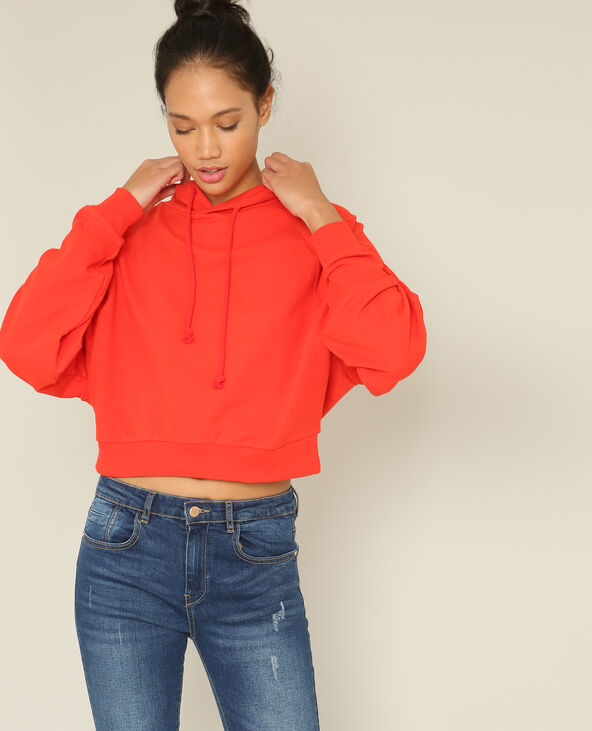 Sweat court rouge - Pimkie