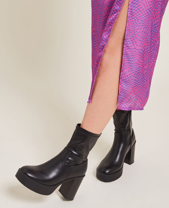 Jupe midi fendue violet - Pimkie