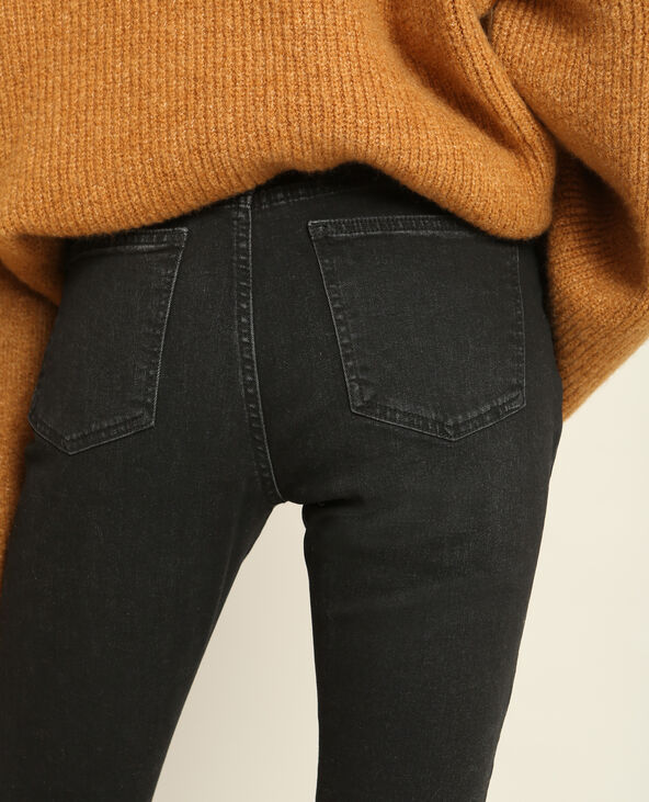 Jean skinny à franges noir - Pimkie