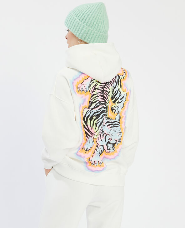 Sweat capuche blanc - Pimkie